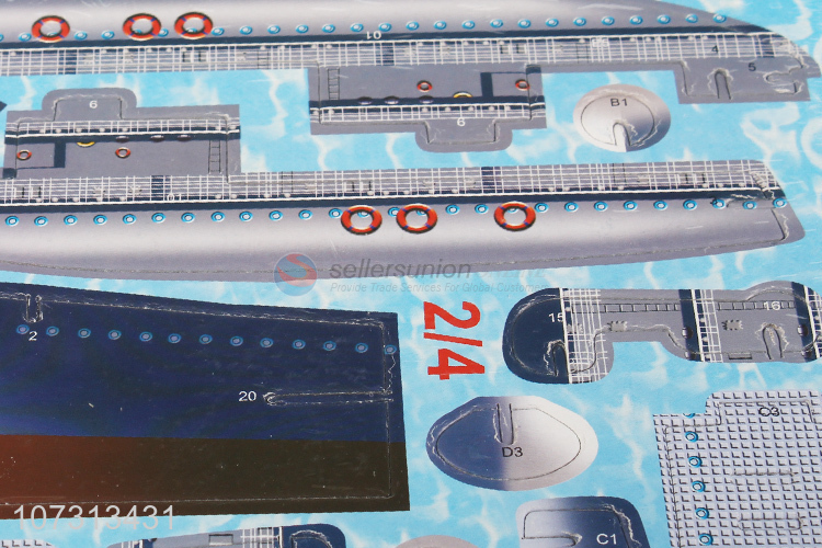 Popular products kids educational toy 3d frigate jigsaw puzzle