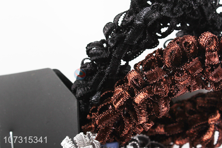 China maker fashion ladies hair bands cloth hair ring scrunchies