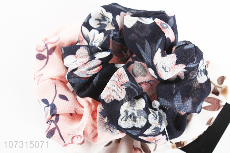 Good sale floral hair bands fashion women hair ropes