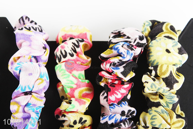 Suitable price floral hair bands fashion women hair ropes