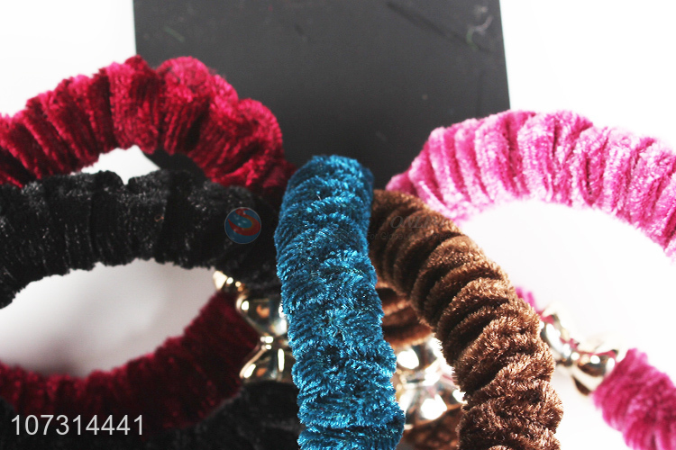Reasonable price beautiful velvet hair rope women hair bands