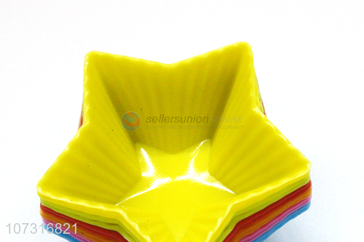 Fashion Star Shape Silicone Cake Mould Muffin Cups