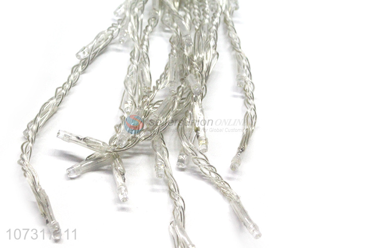 Custom 320 Led Transparent Wire String Decoration V5 Blue Lights With Tail Plug
