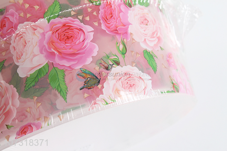 Attractive design 5pcs round rose printed preservation box microwavable crisper