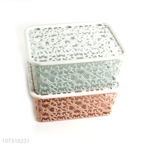 Good quality large household plastic storage basket