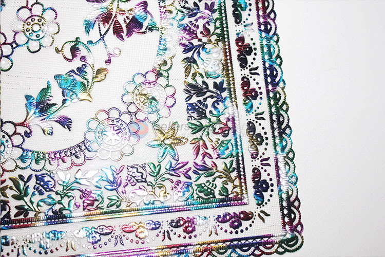 Factory Sell Colorful Laser Placemat Heat Resistant Dining Table Mats Placemat