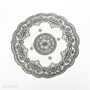 Hot Style Round Bronzing Coasters Pvc Heat <em>Insulation</em> <em>Cup</em> Mat