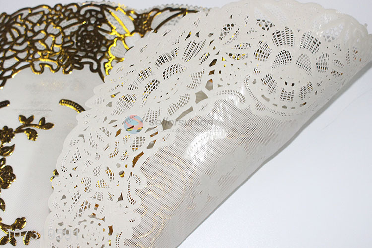 Fashion Style Pvc Anti-Slip Placemat Oval Heat Resistant Table Mat