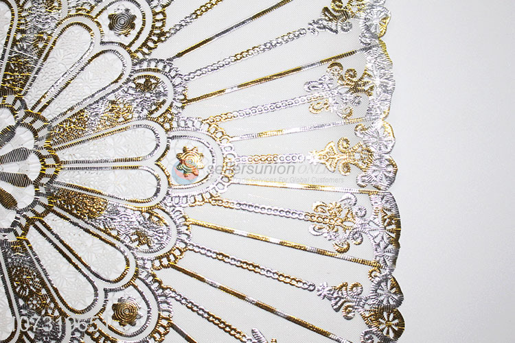 Best Sale Yellow Silver Laser Placemat Eco-Friendly Heat Resistant Dining Table Mat
