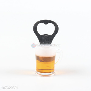 Wholesale Beer Cup Mug Shape Bottle Opener Fridge Magnet Beer Bottle Opener