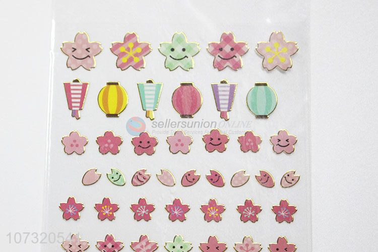 Premium Quality Cute Cartoon Flowers Shaped Decorative Sticker