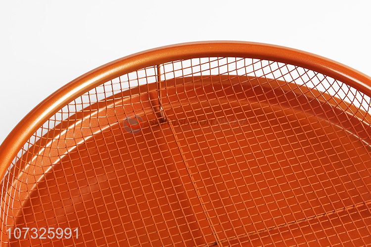 Best Sale 2 Pieces Crispy Tray Copper Fry Basket Baking Tray With Two Handles