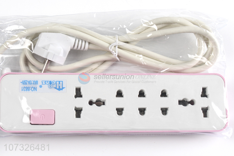 New design 3 pin extension cables socket electrical switch socket