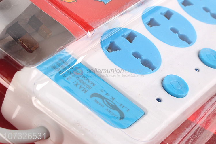 New style 3 pin electrical switch socket outlet power strip