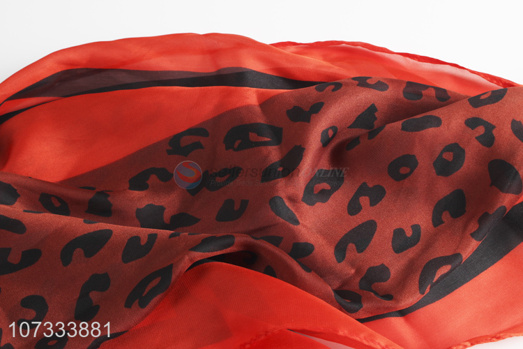 Best sale leopard printed women square scarf fashion accessories