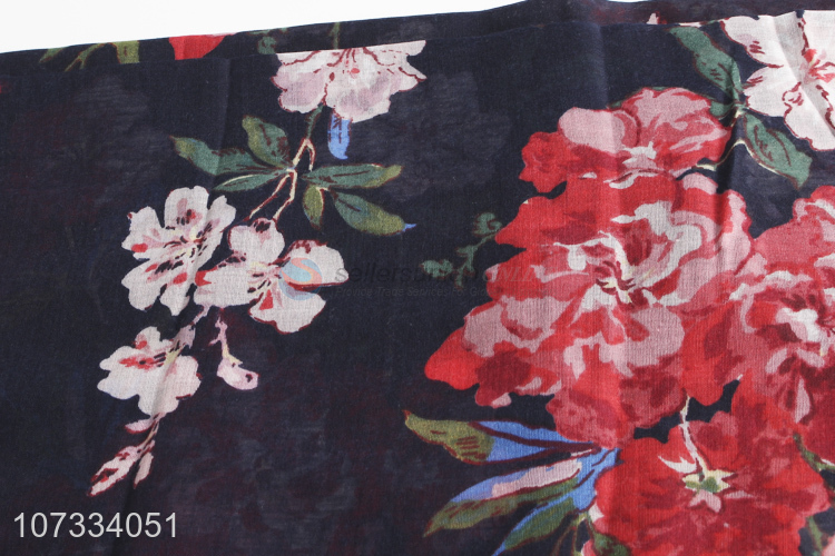 New style flower printed ladies scarf fashion scarf