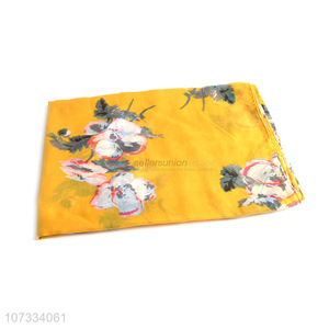 Wholesale soft comfortable elegant flower printed women scarf