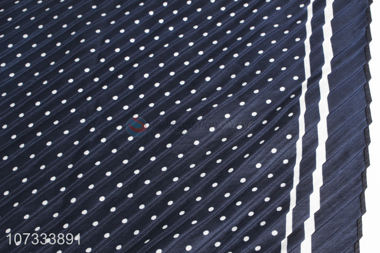 Hot products fashion polka dot printed ladies square scarf crinkle scarf