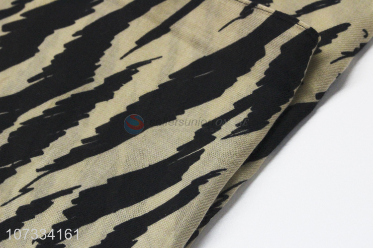 New products comfortable elegant zebra printed women scarf