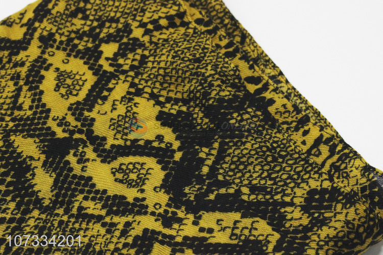 Unique design snake skin printed ladies scarf fashion scarf