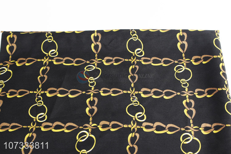 Hot sale comfortable elegant chain printed women square scarf