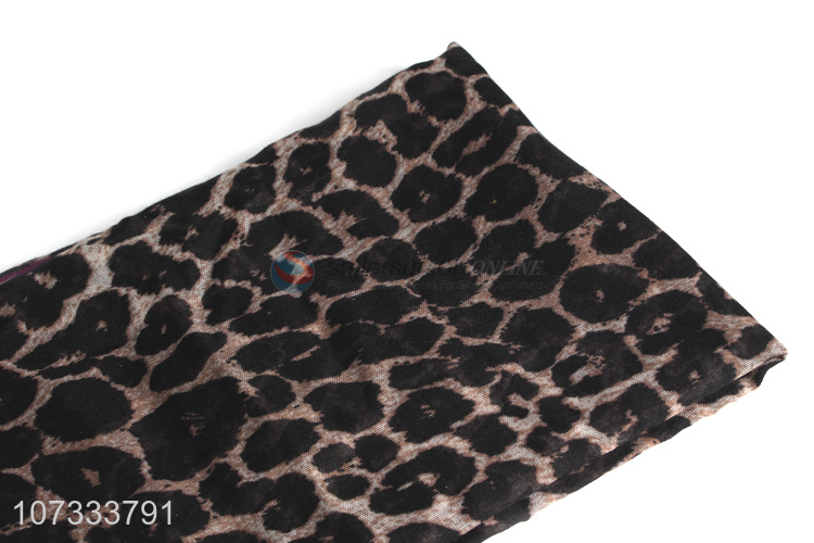 Good market fashion leopard printed ladies scarf for spring