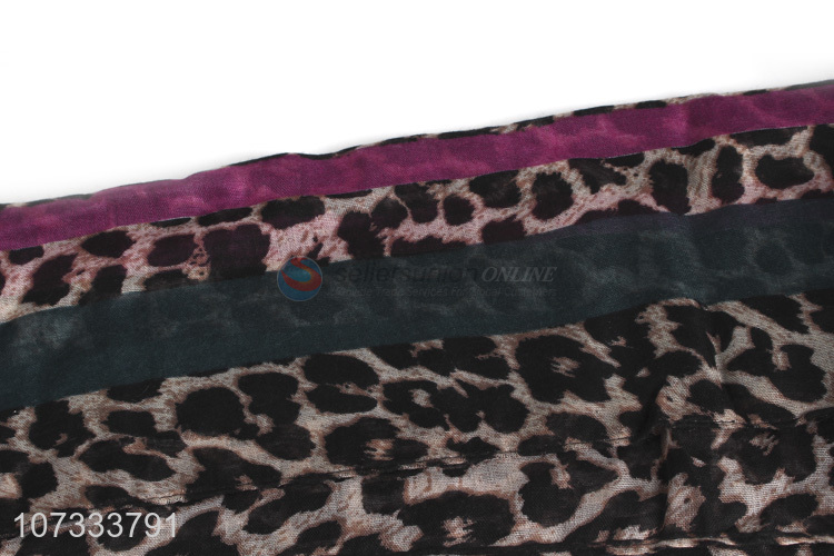 Good market fashion leopard printed ladies scarf for spring