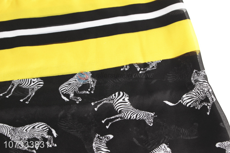 Premium products zebra printed women square scarf fashion accessories