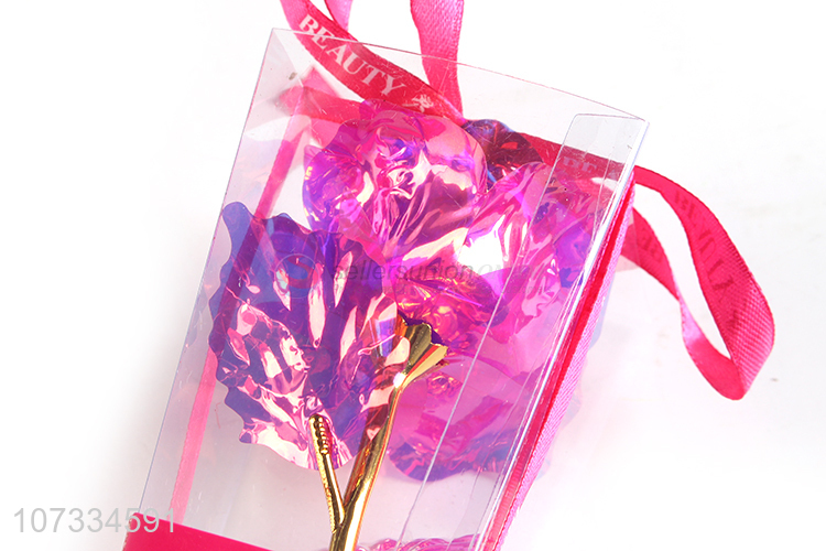 New style popular plastic flower gifts for Valentine's Day