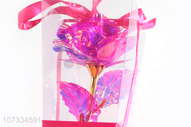 New style popular plastic flower gifts for Valentine's Day
