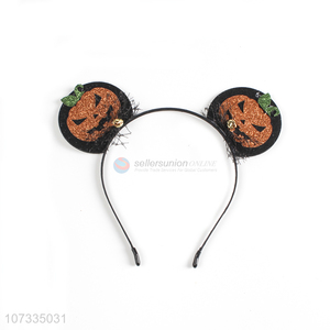 High Sales Halloween Pumpkin Round Ear Headband Hair Clasp For Decoration
