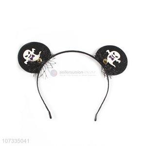 Contracted Design Halloween Round Ear Headband Hair Clasp With White Ghost