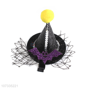 High Sales Halloween Decorations Cute Bat Hat Headgear Head Clip Hairpin