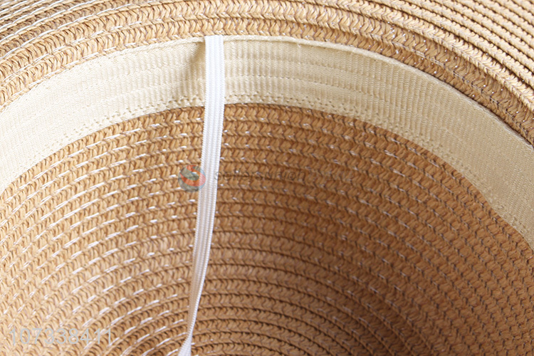 Cheap Price Paper Straw Wide Brim Floppy Beach Hats Women Sun Hat