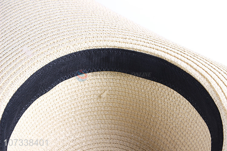High Quality Popular Summer Paper Straw Wide Brim Sun Hat For Women