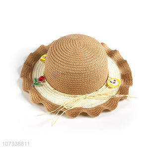 High Quality Cute Child Summer Sunshade Beach Kids Straw Hat