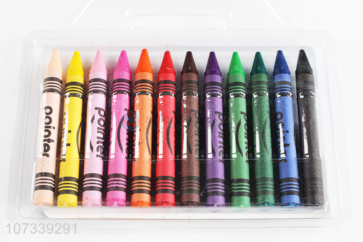 Best Price 12 Colours Crayons Cheap Colour Pen