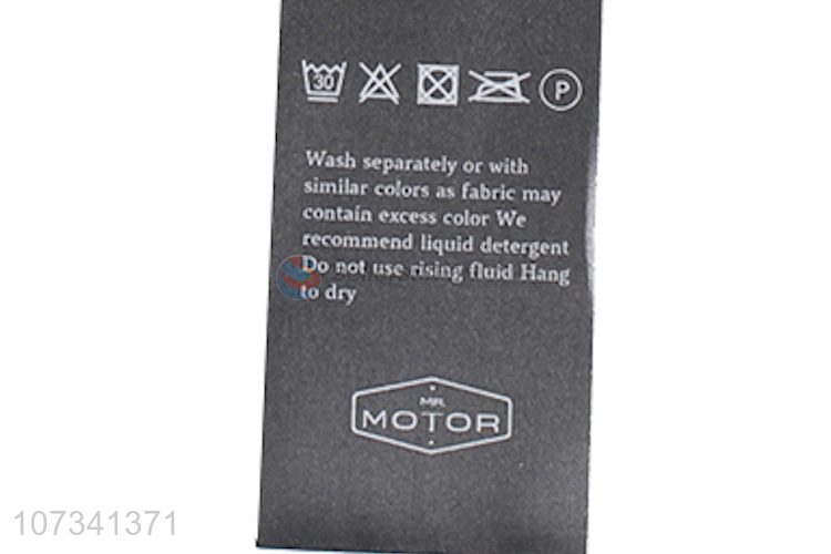 Hot Selling Garment Care Label Fabric Washable Tag