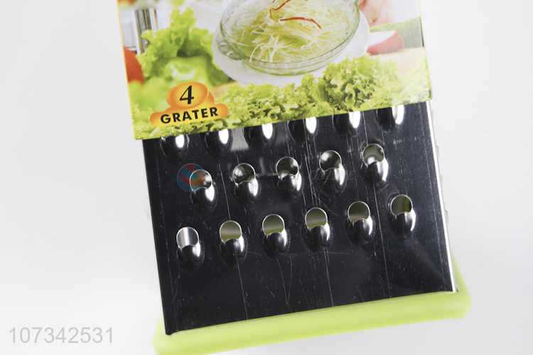 Lowest Price Stainless Steel Four Side Vegetable Peeler Kitchen Grater With Handle