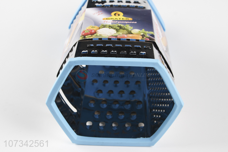 New Popular Kitchen Gadgets Stainless Steel Six Sides Vegetable Carrot Potato Grater
