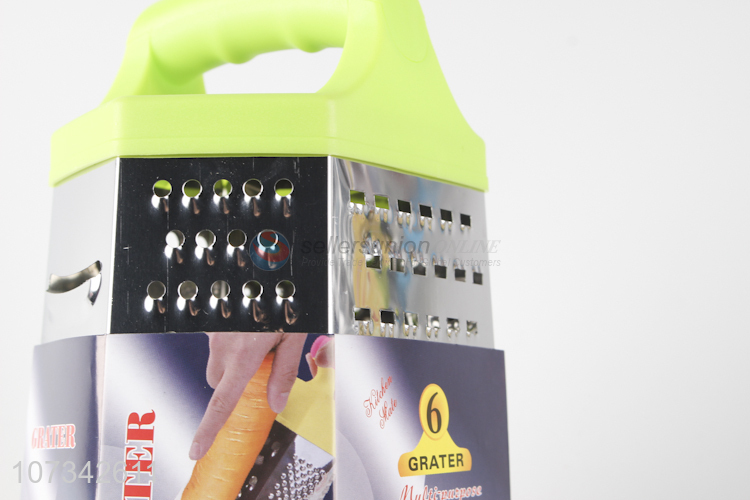 Promotion Kitchen Tools Multifunction Stainless Steel Peeler Six-Sided Vegetable Grater