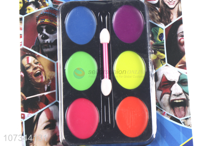 Wholesale 6 Colors Non-Toxic Washable Face Body Paint For Halloween Makeup
