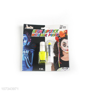 New Product Neon Lipstick With Nail Polish Set For Halloween Makeup