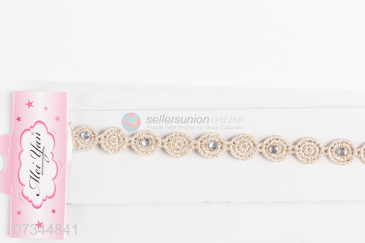 New design beautiful hair accessories pricess lace headbands
