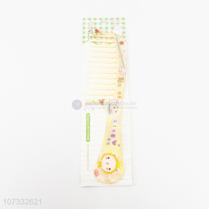 Hot Selling Cartoon Pattern Hair Care Wide Tooth Plastic Comb