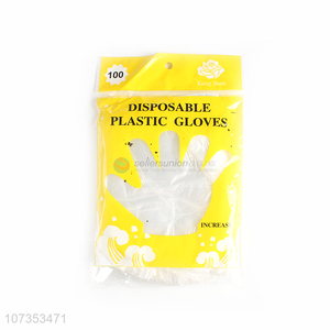 Good quality 100pcs disposable plastic gloves kitchen food gloves for restaurant
