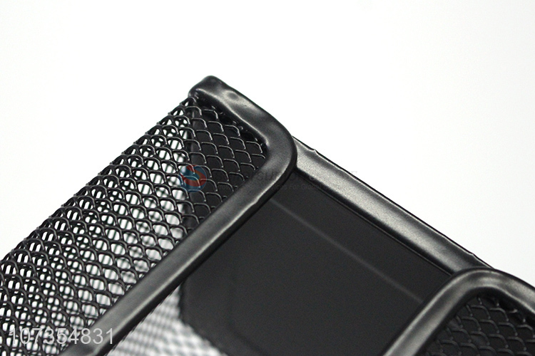 Latest style office desktop wire mesh memo pad holder memo box