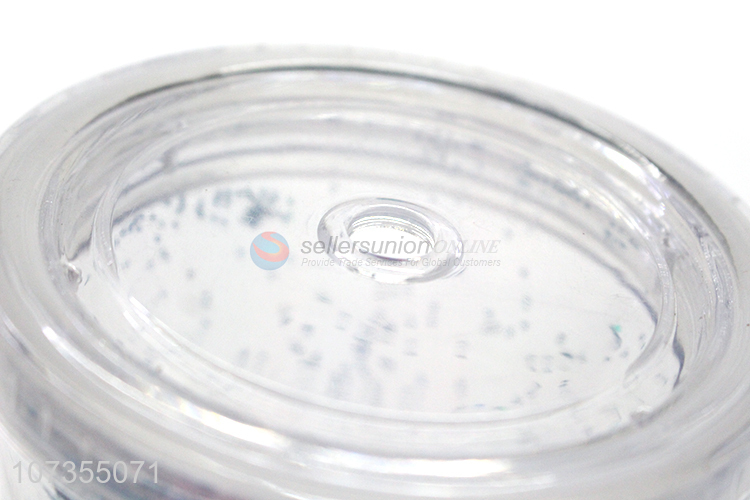 Popular products glitter water tumbler juice cup with lid & straw