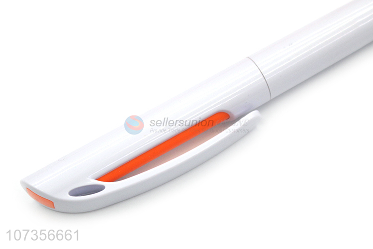 Best Quality White Click Press Ball Point Pen Fashion Stationery