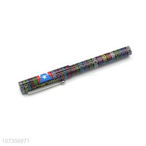 <em>Wholesale</em> Fashion Printing Ballpoint Pen With Pen Cap